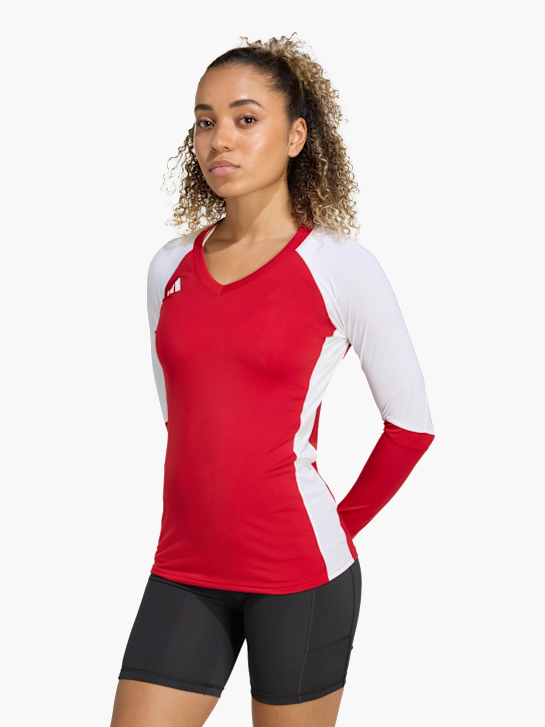 adidas Quickset Langärmeliges Volleyballtrikot Rot 142234 2
