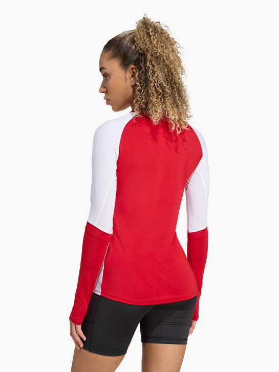 adidas Quickset Langärmeliges Volleyballtrikot Rot 142234 3
