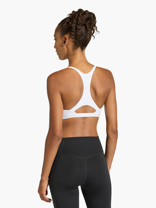 adidas Optime Essentials leicht stützender Workout BH Weiß 168786 4