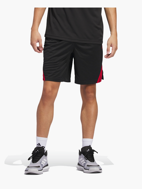 adidas Legends 3-Streifen Basketball Shorts Schwarz 168811 2