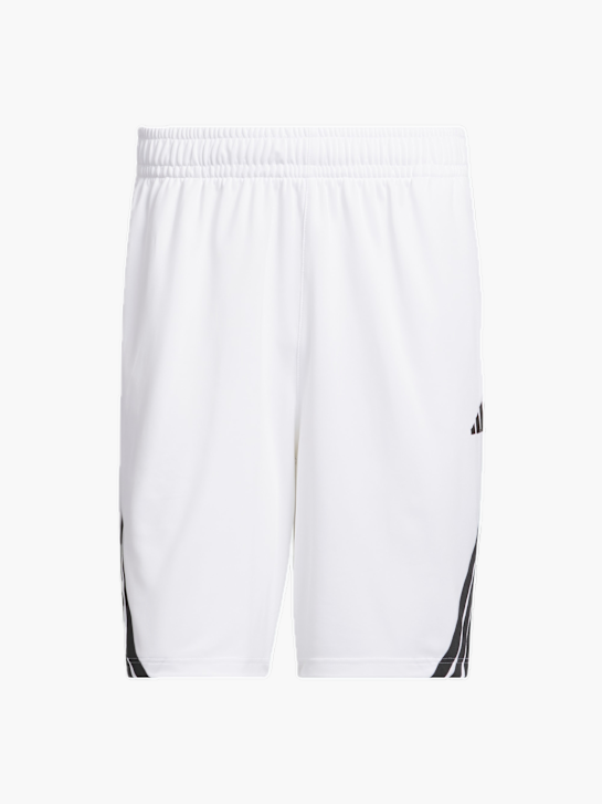 adidas Legends 3-Streifen Basketball Shorts Weiß 132180 1