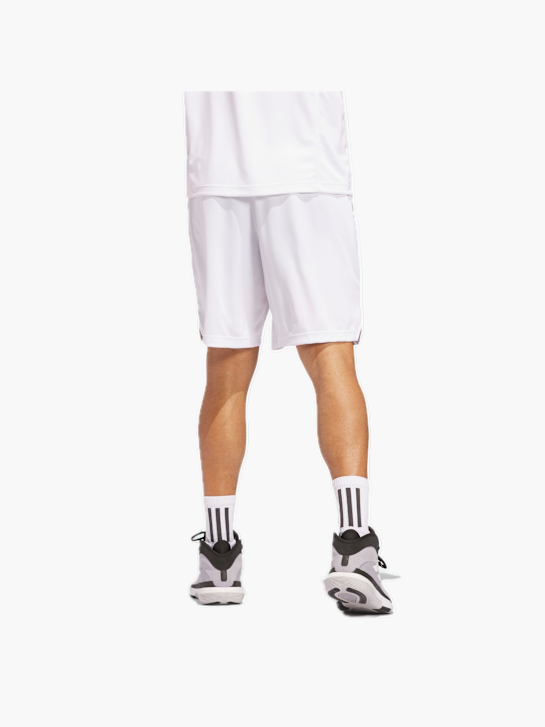 adidas Legends 3-Streifen Basketball Shorts Weiß 132180 3