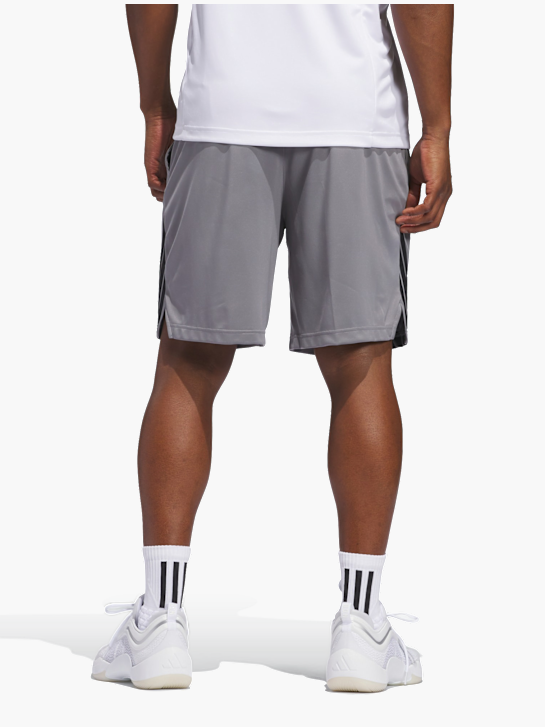 adidas Legends 3-Streifen Basketball Shorts Grau 142405 3