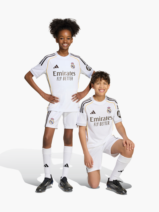 adidas Real Madrid 25/26 Heimshorts Kinder Weiß 142366 2