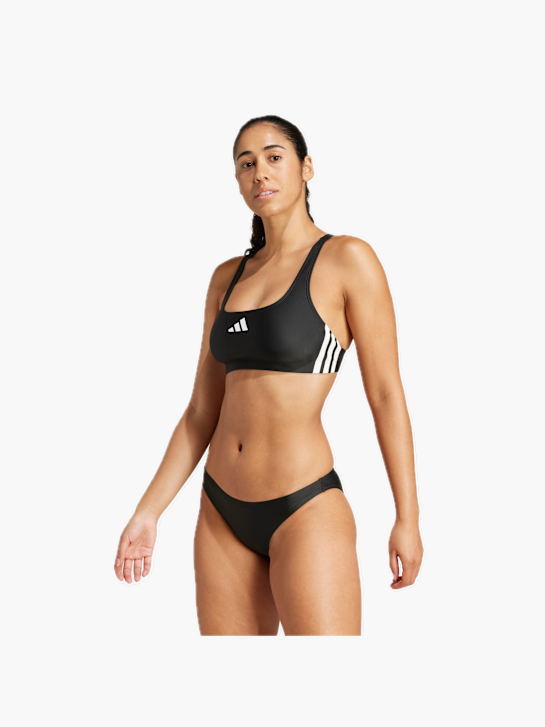 adidas 3-Streifen V-Back Bikini Schwarz 132430 2