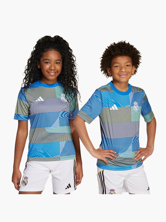 adidas Real Madrid 25/26 Kids Pre-Match Shirt Blau 141563 3