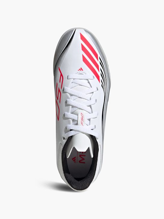 adidas F50 Messi League Kids TF Fußballschuh Weiß 133771 2