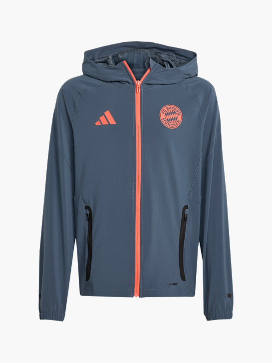 adidas FC Bayern München Tiro 25 Competition Vis Tech Travel Jacke für Kinder Grau 143300 1