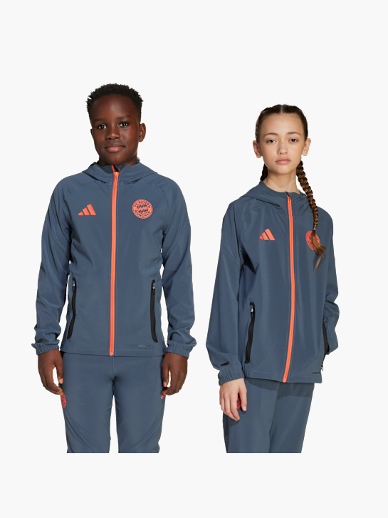 adidas FC Bayern München Tiro 25 Competition Vis Tech Travel Jacke für Kinder Grau 143300 2