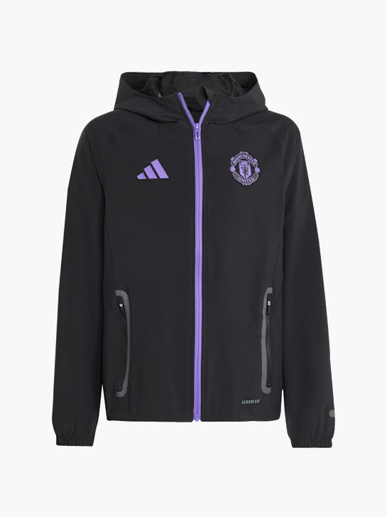 adidas Manchester United Tiro 25 Competition Vis Tech Kids Travel Jacke Schwarz 141211 1