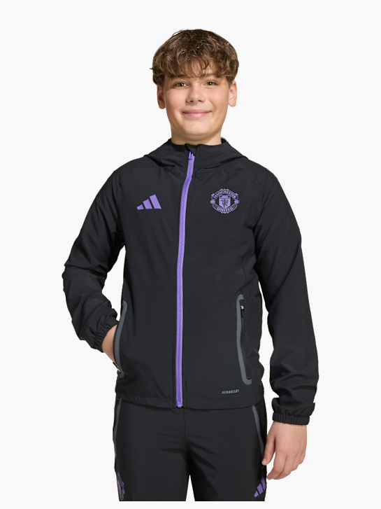 adidas Manchester United Tiro 25 Competition Vis Tech Kids Travel Jacke Schwarz 141211 2