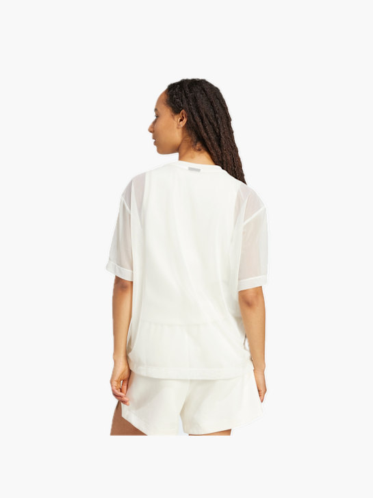 adidas Soft Lux Mesh T-Shirt Weiß 132088 3