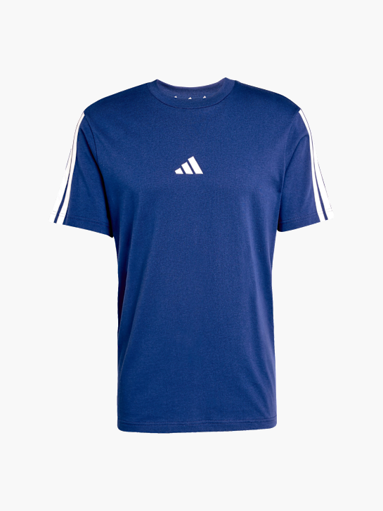 adidas Essentials 3-Streifen Single Jersey T-Shirt Blau 141420 1