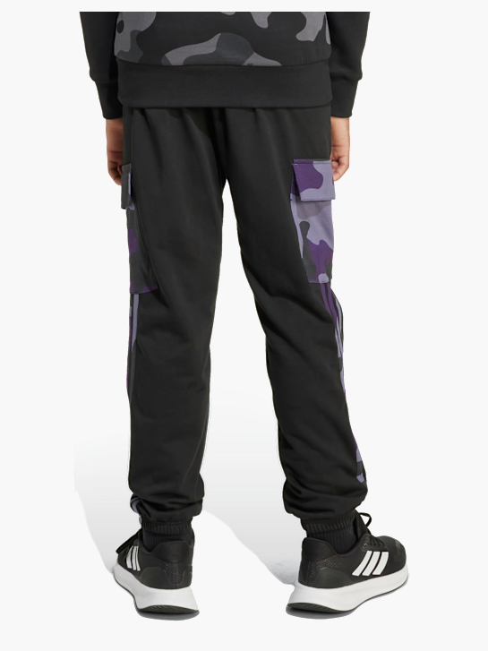 adidas Seasonal Essentials Camo French Terry Kids Cargohose Schwarz 142271 3
