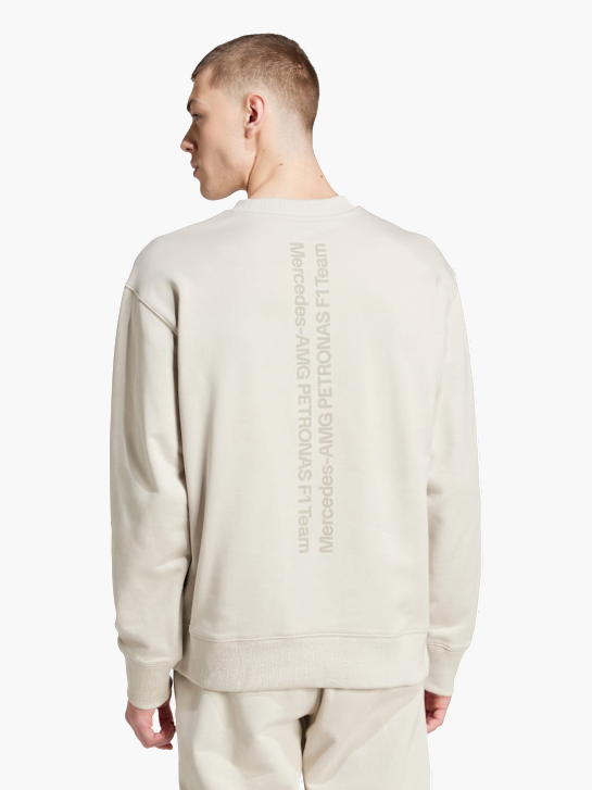 adidas MERCEDES - AMG PETRONAS FORMULA ONE TEAM PREMIUM SWEATSHIRT Beige 143378 3