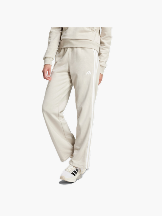 adidas Essentials 3-Streifen Open Hem French Terry Hose Beige 132051 2