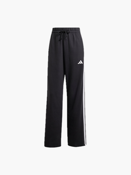 adidas Essentials 3-Streifen Open Hem French Terry Hose Schwarz 132052 1