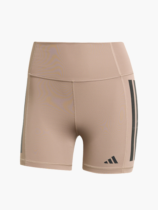 adidas Optimé 3-Streifen 1/4 kurze Leggings Braun 142732 1
