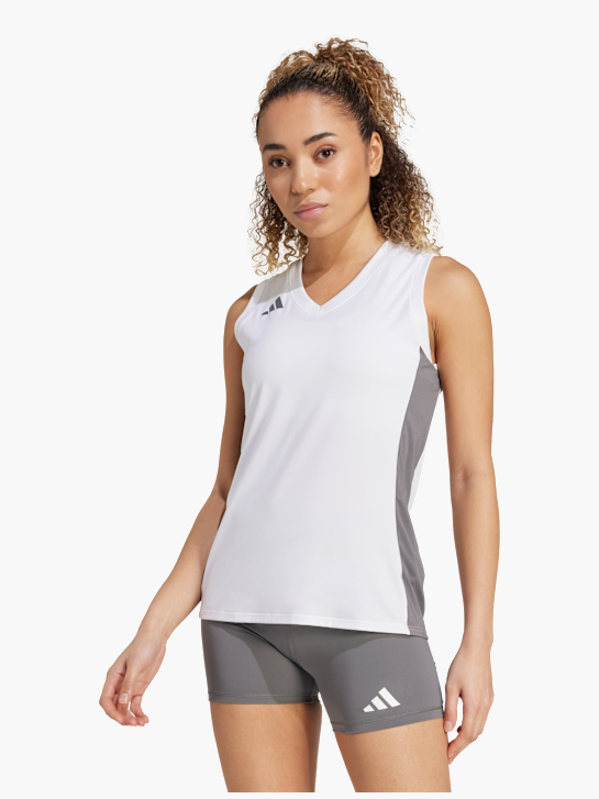 adidas Quickset ärmelloses Volleyballtrikot Weiß 141273 2