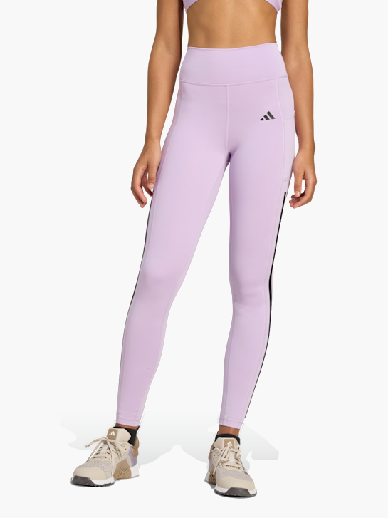 adidas Optime 3-Streifen Full Length Leggings Lila 142379 2