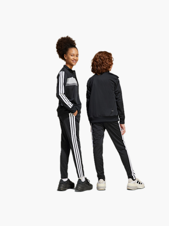adidas Seasonal Essentials Tiberio 3-Streifen Tricot Kids Trainingsanzug Schwarz 132212 3