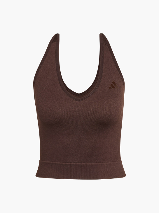 adidas Workout Essentials Knit Neckholder T-Shirt Braun 156859 1