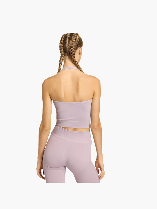 adidas Workout Essentials Knit Neckholder T-Shirt Lila 156860 3