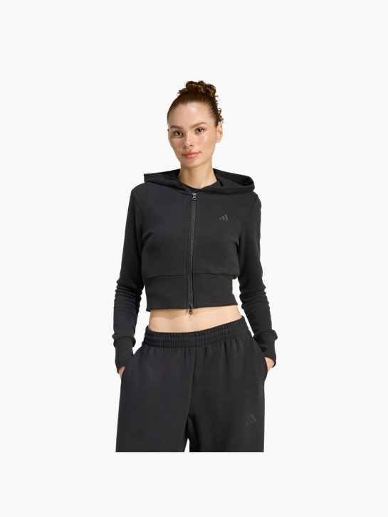 adidas Seasonal Essentials French Terry Track Top mit durchgehendem Reißverschluss Schwarz 156343 2