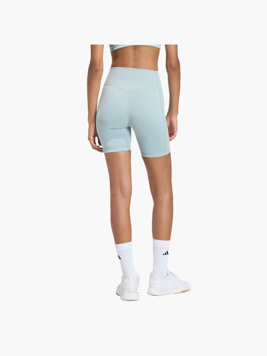 adidas Optime Workout 3-Streifen kurze Leggings Grün 156893 3