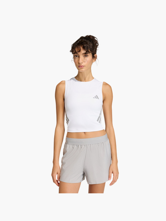 adidas adi365 Iconic Running tanktop, Kürzer geschnitten Weiß 156694 2