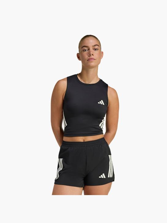 adidas adi365 Iconic Running tanktop, Kürzer geschnitten Schwarz 156695 2