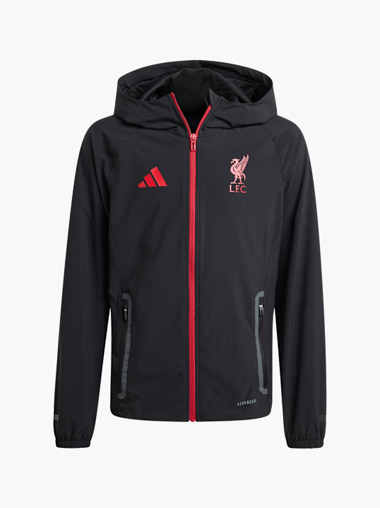 adidas Liverpool FC Tiro 25 Competition Vis Tech Travel Jacke für Kinder Schwarz 142893 1