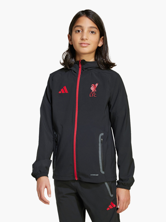 adidas Liverpool FC Tiro 25 Competition Vis Tech Travel Jacke für Kinder Schwarz 142893 2