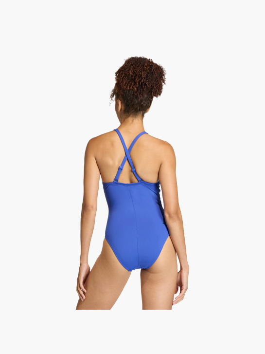 adidas 3-STREIFEN HIGH NECK 2-WAY STRAPS PEACHSOFT BADEANZUG Blau 156169 3