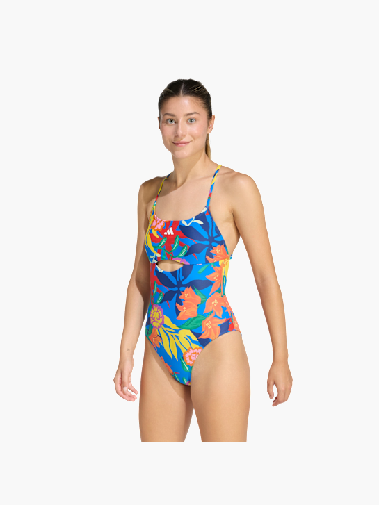 adidas MEXICANA FLORALS BADEANZUG MIT BINDEDETAILS IM RÜCKEN Blau 157332 2
