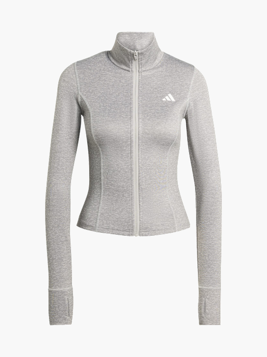 adidas Workout Essentials Heather Jacke mit durchgehendem Reißverschluss Grau 169646 1