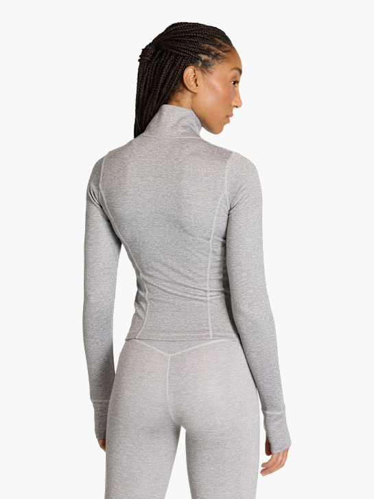 adidas Workout Essentials Heather Jacke mit durchgehendem Reißverschluss Grau 169646 3