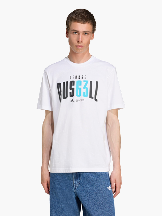 adidas Mercedes - AMG Petronas Formula One Team George Russell T-Shirt Weiß 141225 2