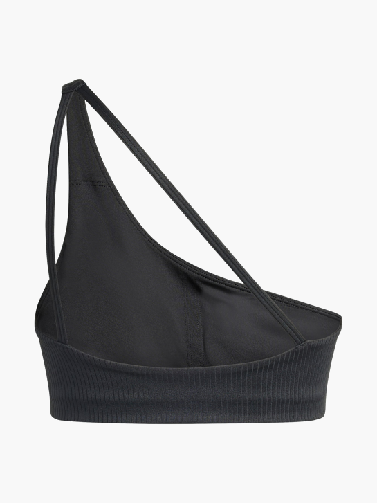 adidas Optime Workout Rib One-Shoulder-BH mit leichtem Halt Schwarz 156199 2