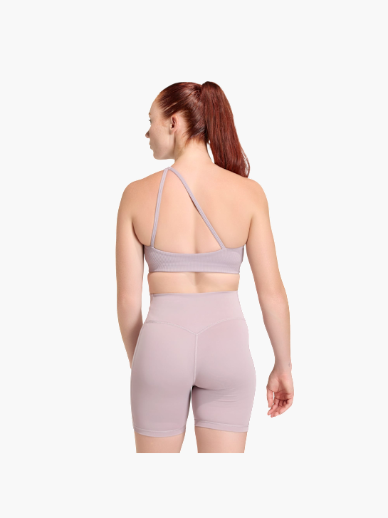 adidas Optime Workout Rib One-Shoulder-BH mit leichtem Halt Flieder 156200 4