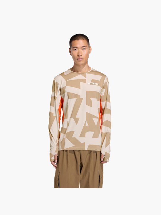 adidas Multi Synthetic langärmelige Baselayer Beige 156415 2