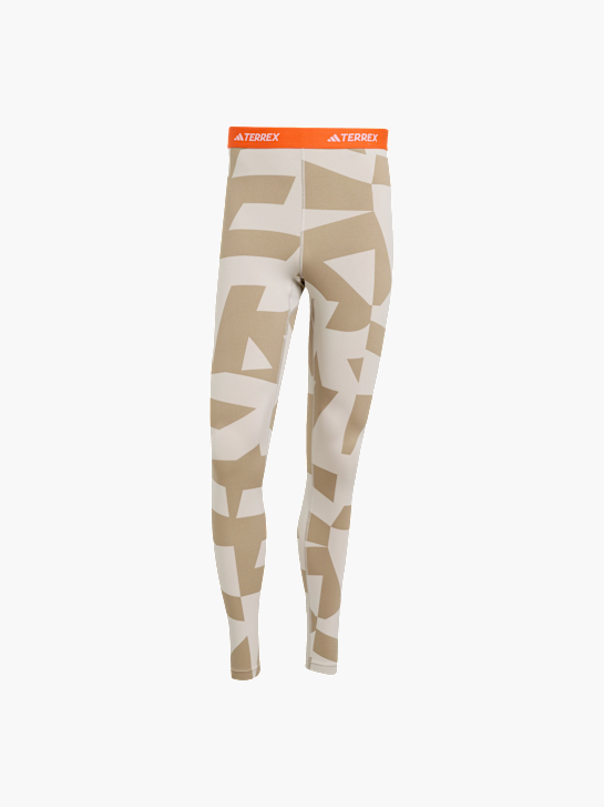 adidas Multi Synthetic Base Layer Leggings Beige 156416 1