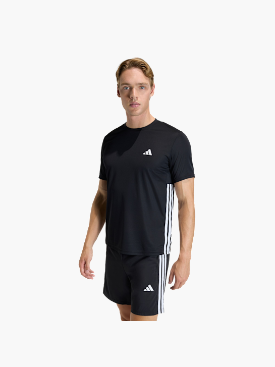 adidas WORKOUT ESSENTIALS BASE 3-STREIFEN T-SHIRT Schwarz 156902 2