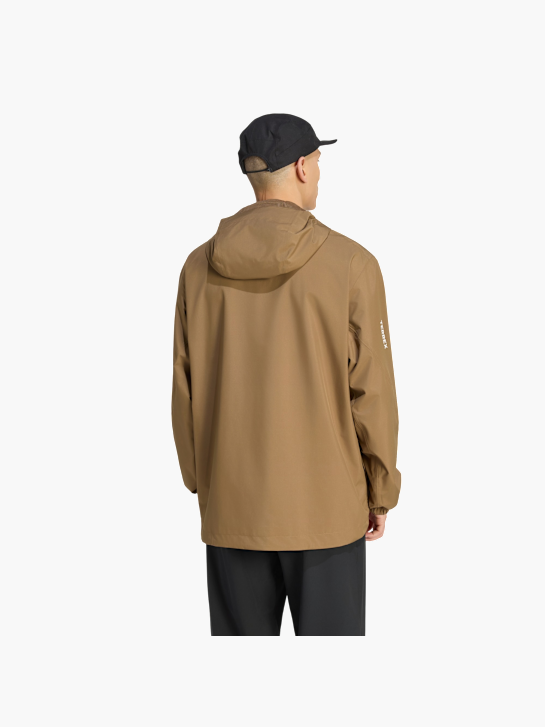 adidas TERREX MULTI 2 LAYER CLIMAPROOF REGENJACKE Braun 156279 3