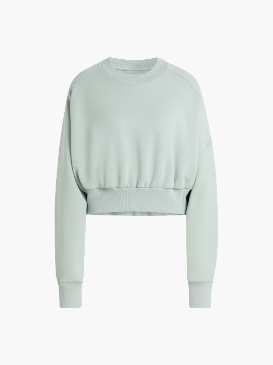 adidas Soft Lux Sweatshirt, locker geschnitten Grün 156328 1