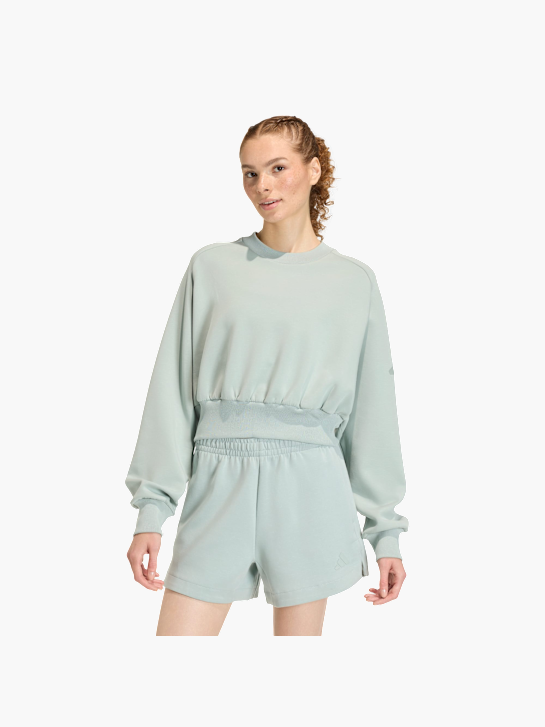 adidas Soft Lux Sweatshirt, locker geschnitten Grün 156328 2