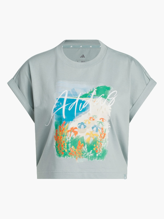 adidas SUMMER ROMANCE GRAPHIC T-SHIRT Grün 157344 1