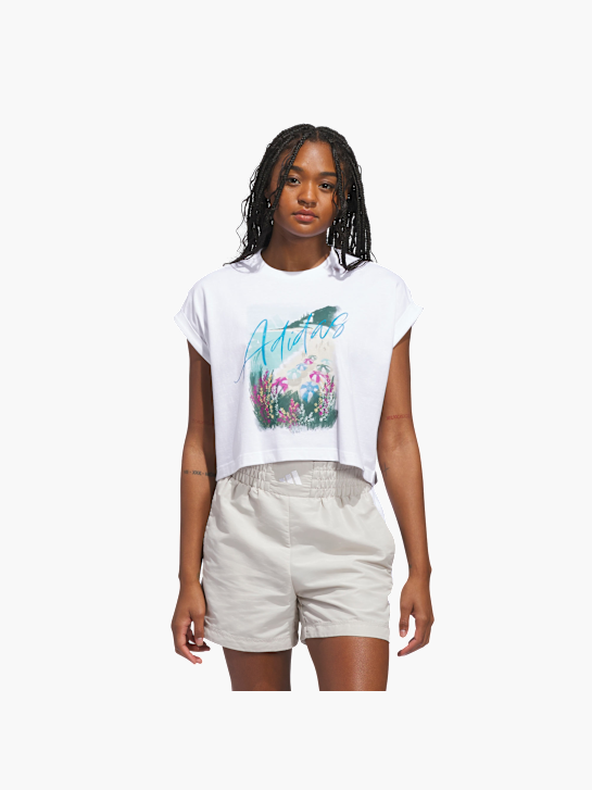adidas SUMMER ROMANCE GRAPHIC T-SHIRT Weiß 157345 2