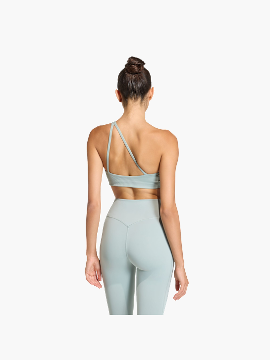 adidas Optime Workout Rib One-Shoulder-BH mit leichtem Halt Grün 156201 4