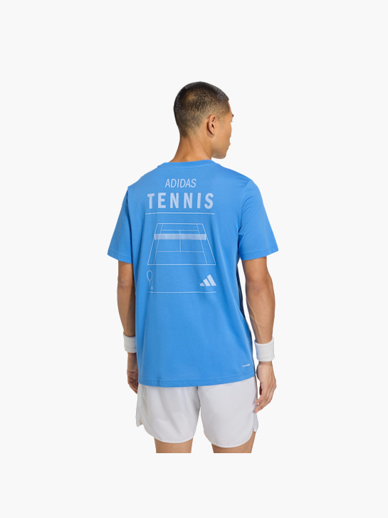adidas Tennis Category Grafik T-Shirt Blau 156083 3